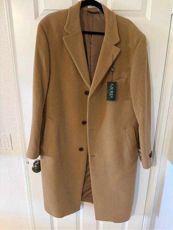 Ralph Lauren Other - Ralph Lauren Men's Camel Columbia overcoat. Wool and cashmere Trench Coat